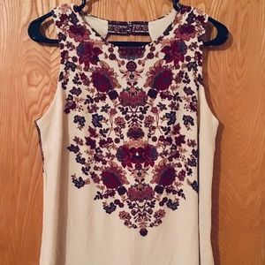 Cato Tan Floral Dress